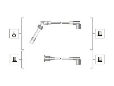 Set cablaj aprindere OPEL CORSA/TIGRA/ASTRA/OMEGA - Cod intern: W20155888 - LIVRARE DIN STOC in 24 ore!!!