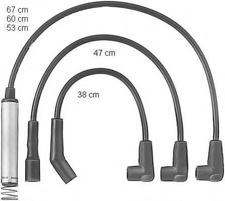 Set cablaj aprindere OPEL KADETT D (31_-34_, 41_-44_), OPEL MONZA E (39_, 49_), OPEL KADETT E Cabriolet (43B_) - BERU ZEF578