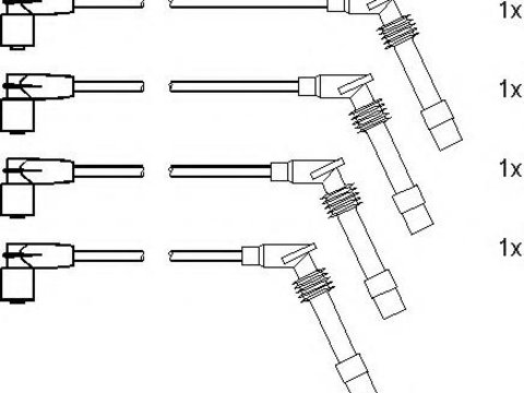 Set cablaj aprindere OPEL OMEGA B combi (21_, 22_, 23_), OPEL VECTRA B hatchback (38_), OPEL VECTRA B (36_) - TOPRAN 205 103