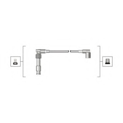 Set cablaj aprindere # Opel Sintra 1996 1997 1998 1999 # 941319170046 # MAGNETI MARELLI