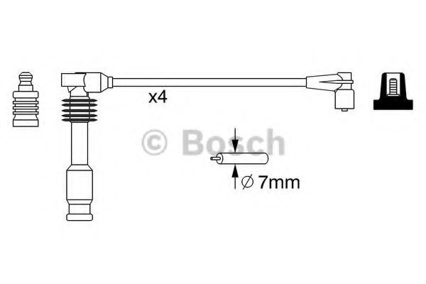 Set cablaj aprindere OPEL VECTRA A (86_, 87_) (1988 - 1995) BOSCH 0 986 357 237