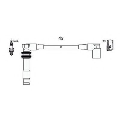 Set cablaj aprindere OPEL VECTRA B Hatchback (38) 