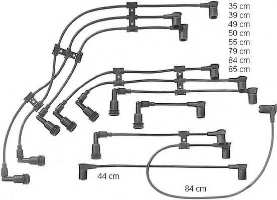 Set cablaj aprindere PORSCHE 928 - BERU ZE906