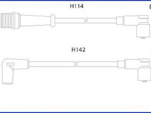 Set cablaj aprindere RENAULT 21 limuzina (L48_), RENAULT 21 combi (K48_), RENAULT 25 (B29_) - HCO 134485