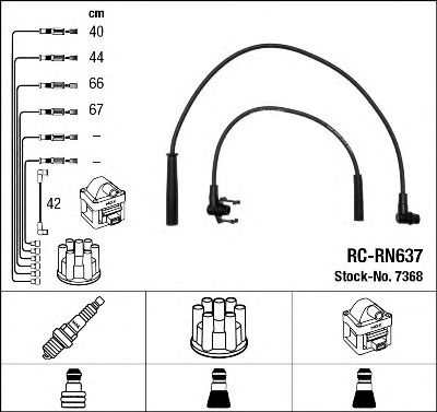 Set cablaj aprindere RENAULT CLIO/19/MEGANE 1,2-1 