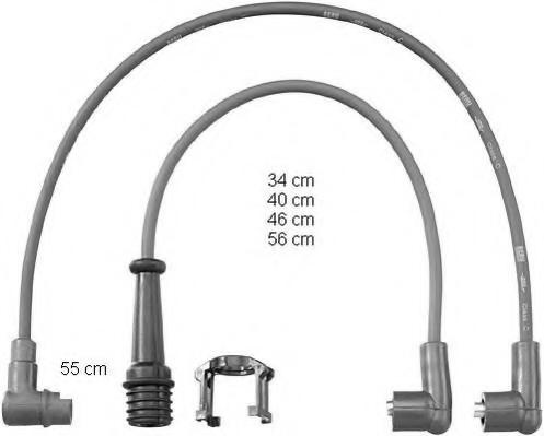 Set cablaj aprindere RENAULT ESPACE (J11_), RENAULT 21 limuzina (L48_), RENAULT 25 (B29_) - BERU ZEF798