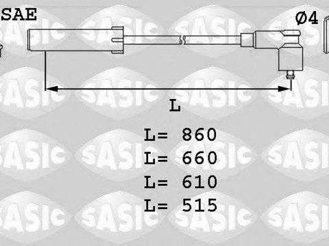 Set cablaj aprindere - SASIC 9280002