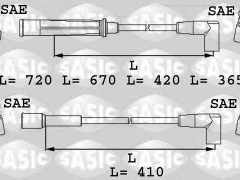 Set cablaj aprindere - SASIC 9284007