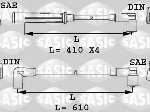 Set cablaj aprindere - SASIC 9284009