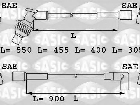 Set cablaj aprindere - SASIC 9284010