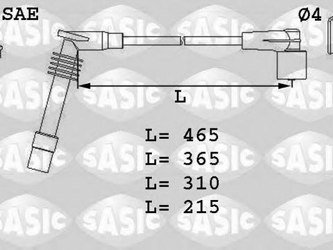 Set cablaj aprindere - SASIC 9286002