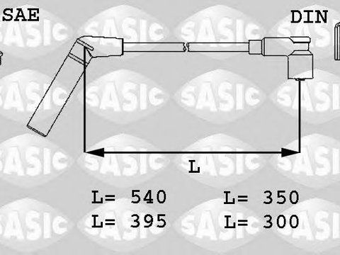 Set cablaj aprindere - SASIC 9286007