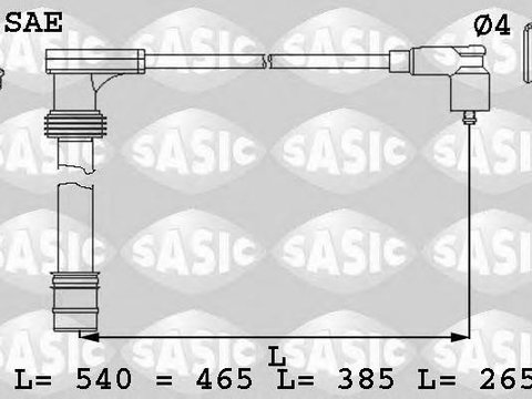 Set cablaj aprindere - SASIC 9286009