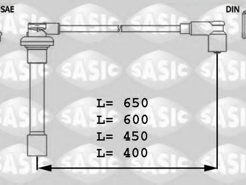 Set cablaj aprindere - SASIC 9286010
