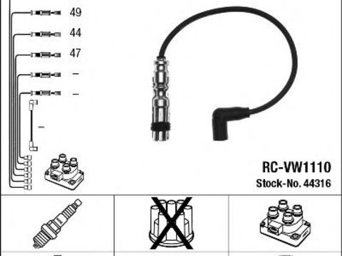 Set cablaj aprindere SEAT IBIZA V ST (6J8, 6P8) (2010 - 2016) NGK 44316