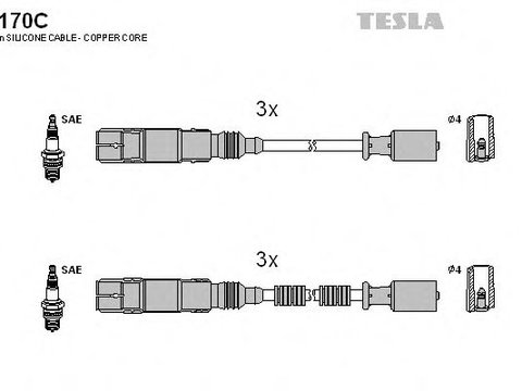 Set cablaj aprindere SMART CROSSBLADE (450) (2002 - 2003) TESLA T170C