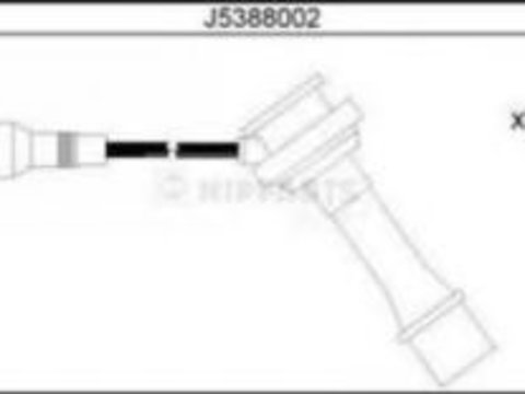 Set cablaj aprindere SUZUKI BALENO hatchback (EG) (1995 - 2002) NIPPARTS J5388002