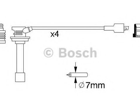 Set cablaj aprindere SUZUKI X-90 (EL) (1995 - 1997) Bosch 0 986 356 810