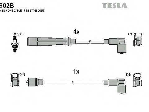 Set cablaj aprindere T602B TESLA