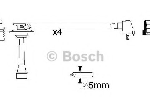 Set cablaj aprindere TOYOTA RAV 4   (SXA1_) (1994 - 2000) Bosch 0 986 356 933