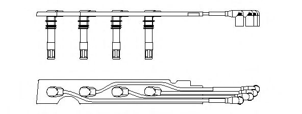 Set cablaj aprindere VOLKSWAGEN POLO Variant (6KV5