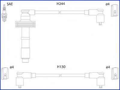 Set cablaj aprindere VOLVO 850 combi (LW), VOLVO V70 (LV), VOLVO C70 I cupe - HCO 134549