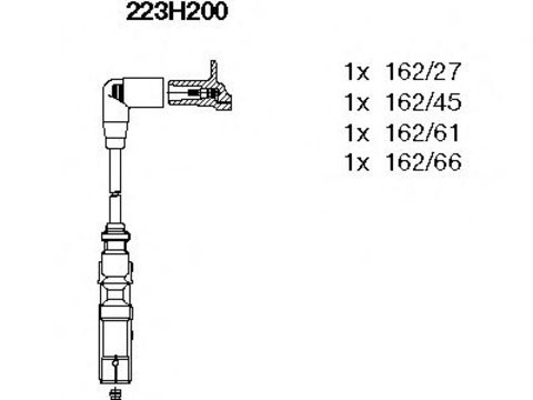 Set cablaj aprindere VW 1,6 GOLF 97-/A3 96-/A4 95 - Cod intern: W20268384 - LIVRARE DIN STOC in 24 ore!!!