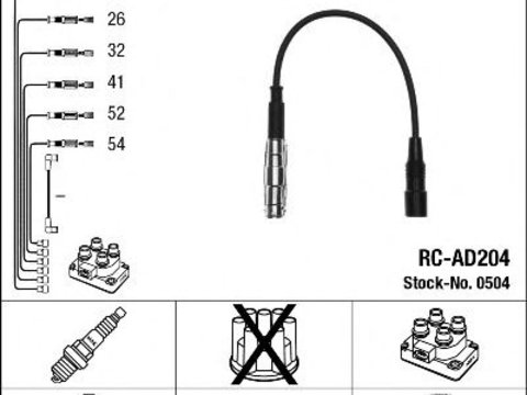 Set cablaj aprindere VW 2,4/2,6/2,8/A6 91- - Cod intern: W20101252 - LIVRARE DIN STOC in 24 ore!!!