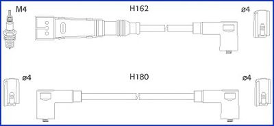 Set cablaj aprindere VW POLO (6N1) (1994 - 1999) H