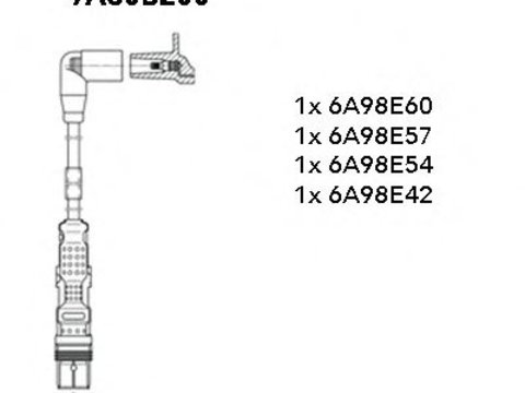 Set cablaj aprindere VW TOURAN (1T3) (2010 - 2015) BREMI 9A30B200