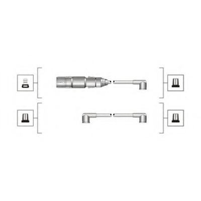 Set cablaj aprindere # Vw Transporter 1995 1996 1997 1998 1999 2000 # 941319170071 # MAGNETI MARELLI