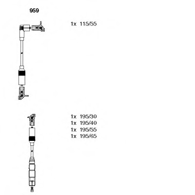 Set cablaj aprindere # Vw Vento 1994 1995 1996 199