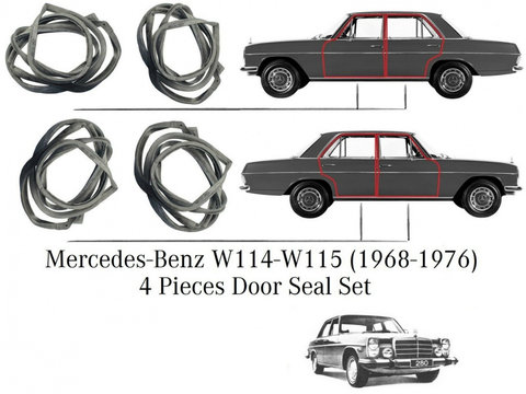 Set chedere pentru usi pentru Mercedes bot de cal W114 W115 1968-1977