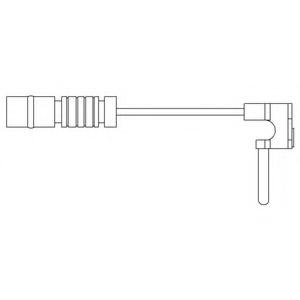 Set contacte avertizare, uzura placuta frana MERCEDES-BENZ COUPE (C123), MERCEDES-BENZ KOMBI Break (S123), MERCEDES-BENZ COUPE (C124) - DELPHI LZ0120