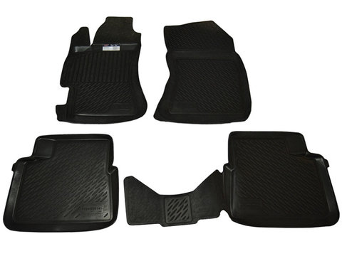 Set covorase auto BestAutoVest din cauciuc Subaru Impreza 3 Hatchback 2007- presuri tip Tavita 4 buc