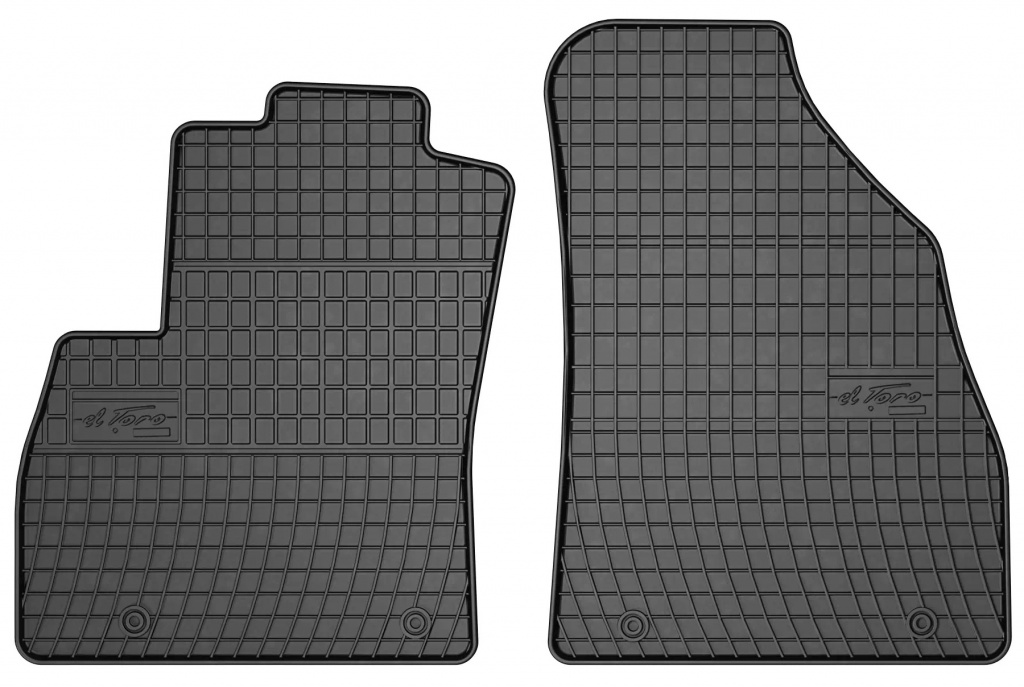 Set Covorase Auto Cauciuc Fata Negro Peugeot Bipper 2007→ 0637P