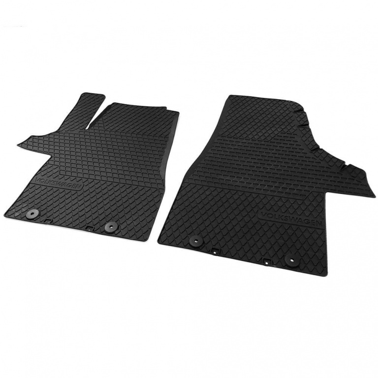 Set Covorase Auto Cauciuc Fata Oe Volkswagen Transporter T6 2015→ Negru 7H1061502B82V