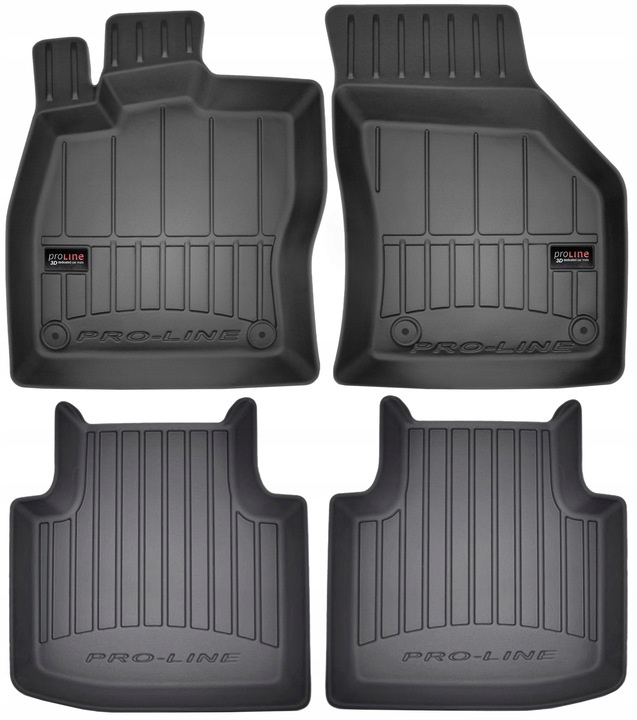 Set Covorase Auto Cauciuc Negro Citroen C3 2009-20