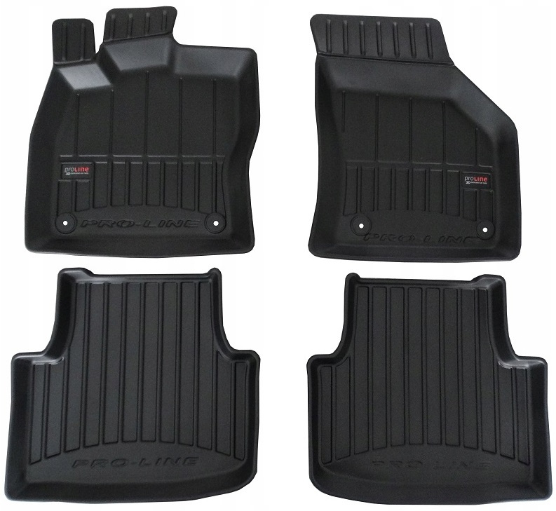 Set Covorase Auto Cauciuc Negro Fiat Tipo 2015→ Hatchback Pro Line Tip Tavita 3D 3D425316