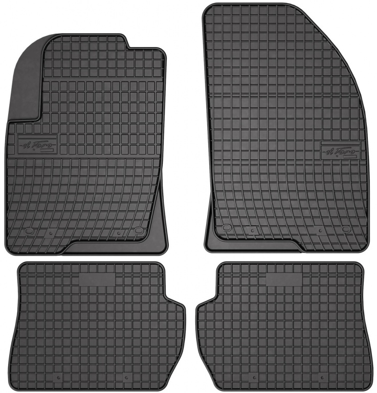 Set Covorase Auto Cauciuc Negro Ford Fiesta 5 2002-2008 0313