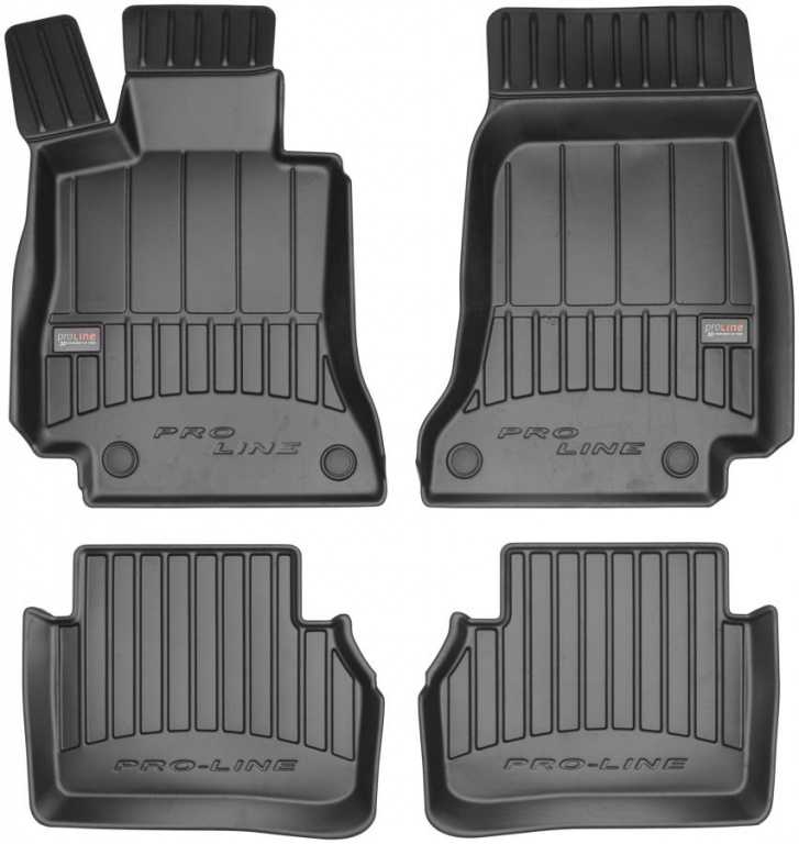 Set Covorase Auto Cauciuc Negro Mercedes-Benz E-Class W213 2016→ Pro Line Tip Tavita 3D 3D407695