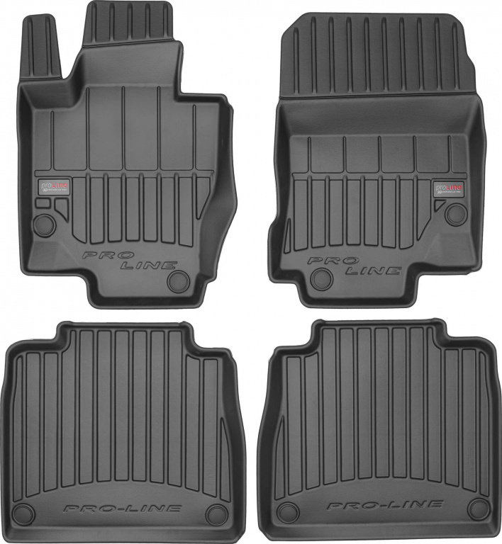Set Covorase Auto Cauciuc Negro Mercedes-Benz GLS X167 2019→ Pro Line Tip Tavita 3D 3D409088