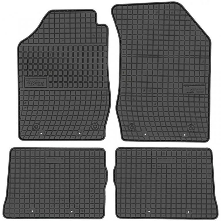Set Covorase Auto Cauciuc Negro Renault Thalia 2008→ Cod: 0757