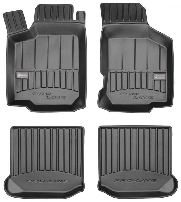 Set Covorase Auto Cauciuc Negro Skoda Octavia 1 1996-2010 Pro Line Tip Tavita 3D 3D408142