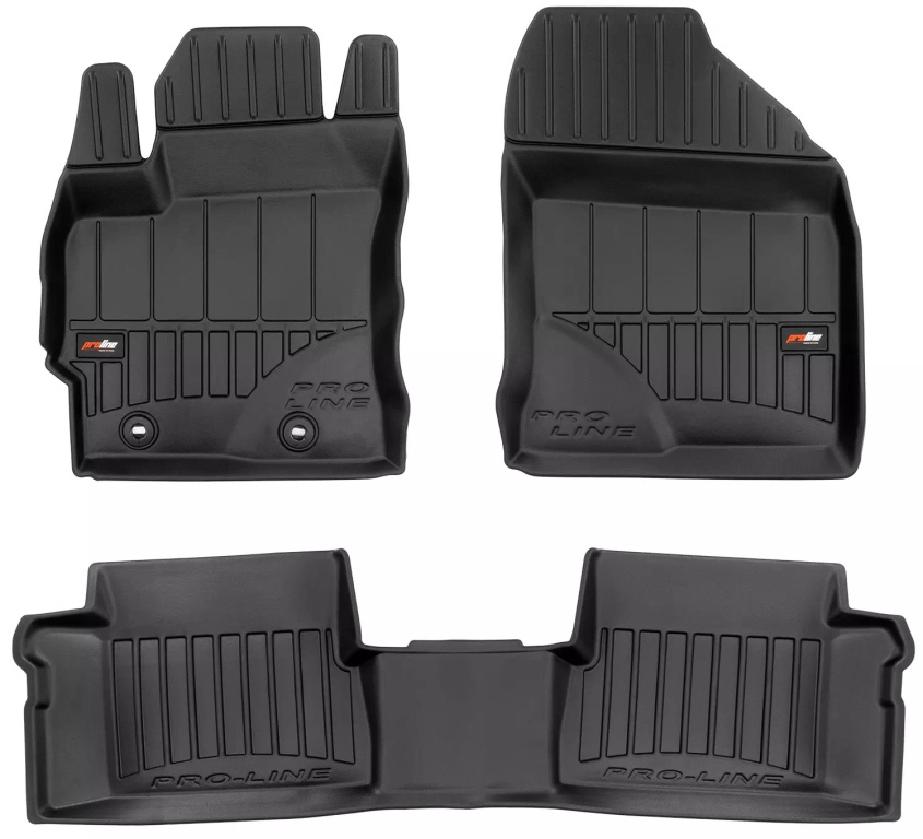 Set Covorase Auto Cauciuc Negro Toyota Auris 2 2012-2018 Pro Line Tip Tavita 3D 3D425484