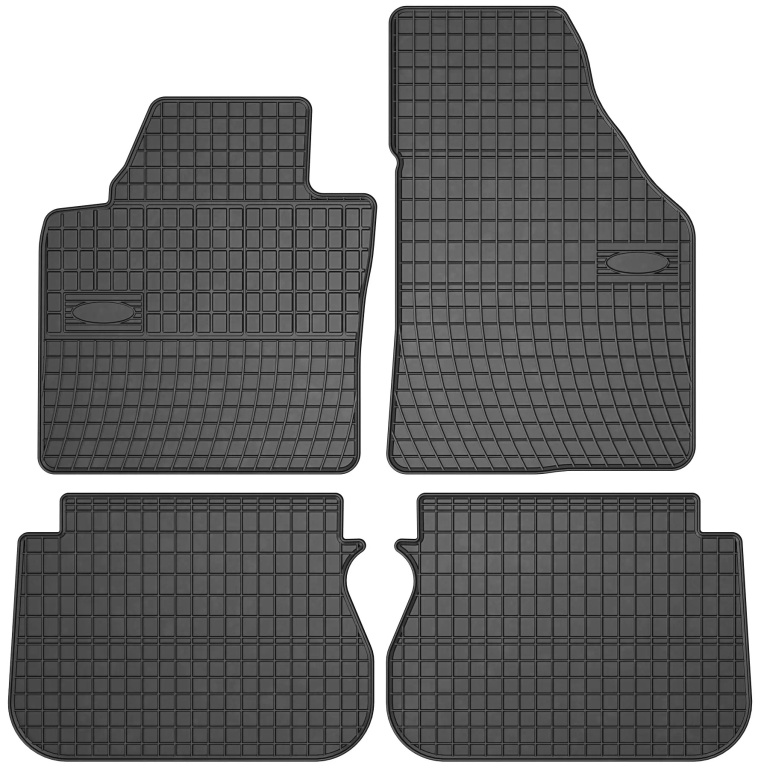 Set Covorase Auto Cauciuc Negro Volkswagen Caddy 3 2004-2015 5 Locuri 0391
