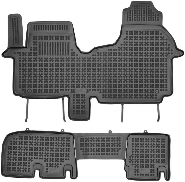 Set Covorase Auto Cauciuc Rezaw Plast Opel Vivaro B 2014→ Van 6 Locuri RP-D 201919P + RP-D 201919