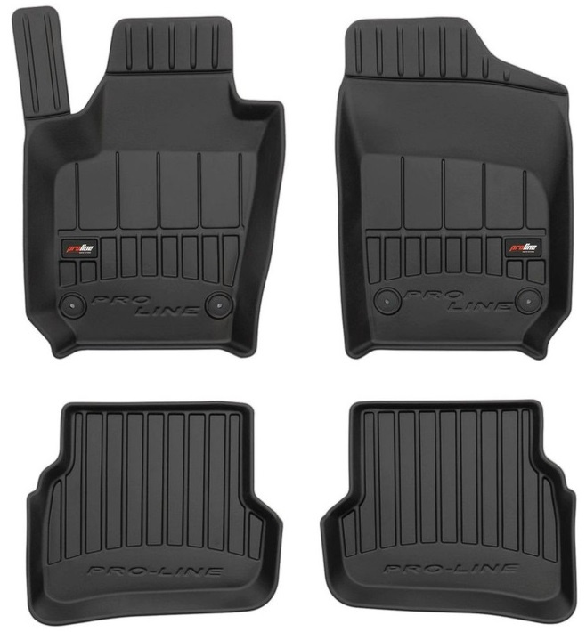 Set Covorase Auto Cauciuc Volkswagen Polo 5 6R 2009-2017 Pro Line Tip Tavita 3D 3D408241