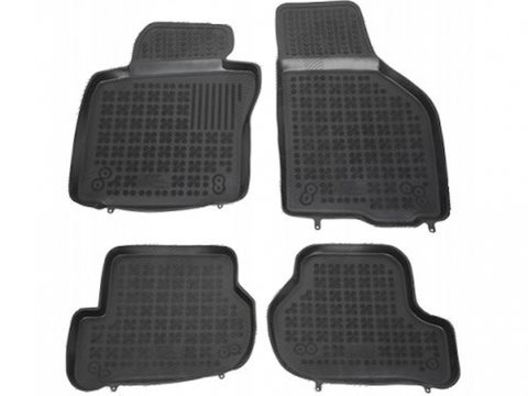 Set covorase auto din cauciuc AUDI A3 (8P), 2003-2012, Seat LEON (1P1), 2005-2012, Skoda OCTAVIA II (1Z3/1Z5), 2004-2013, GOLF 5 (1K), GOLF 6 (5K), JETTA/GOLF Combi (1K5/1KM), 2005-2010, SCIROCCO (1K8), 2008-, presuri tip tavita, negru, elastomer