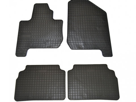 Set covorase auto din cauciuc Kia Soul Ev 2014- culoare Negru, presuri 4 buc.